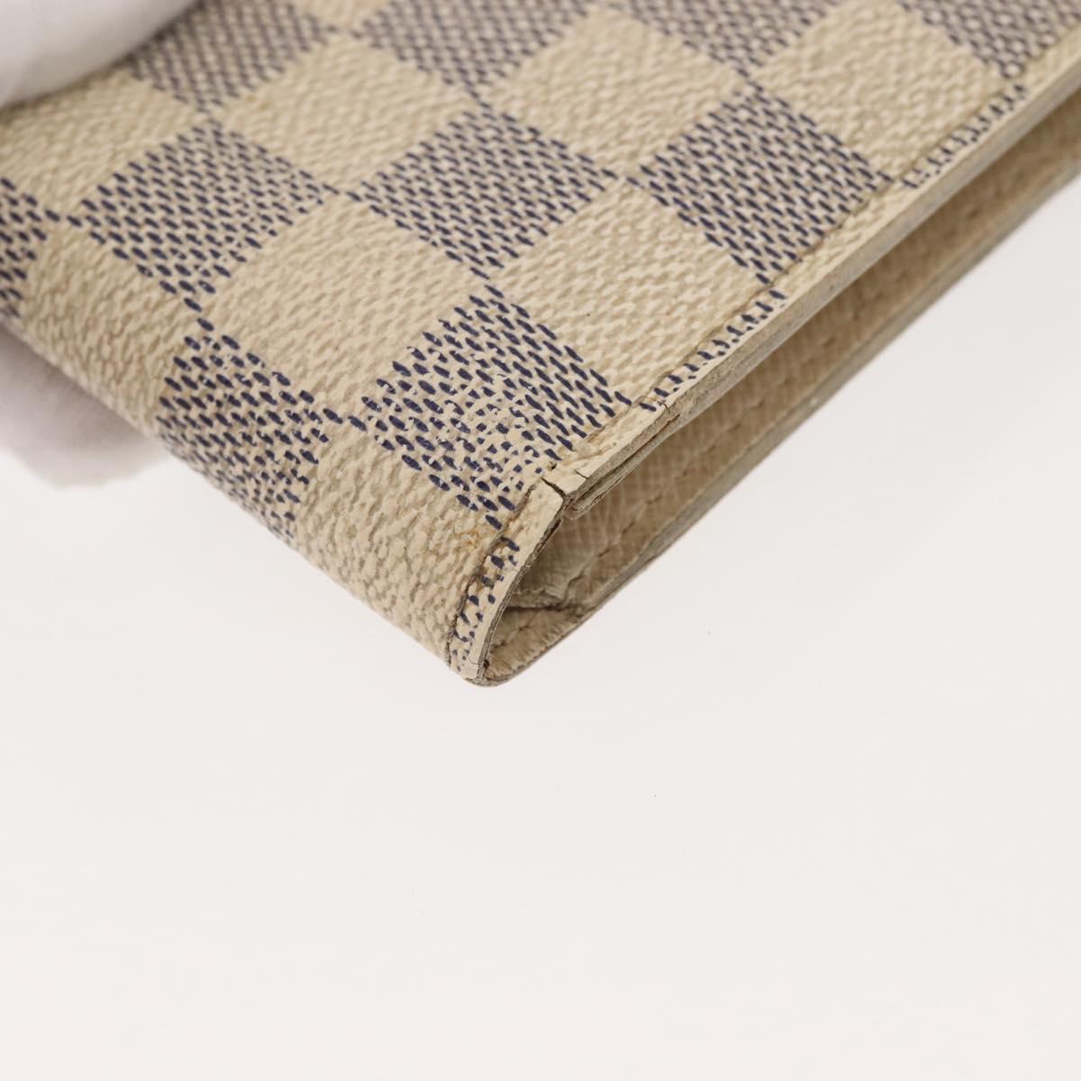 LOUIS VUITTON Damier Azur Porte Feuille Marco Bifold Wallet N60018 Auth 144844