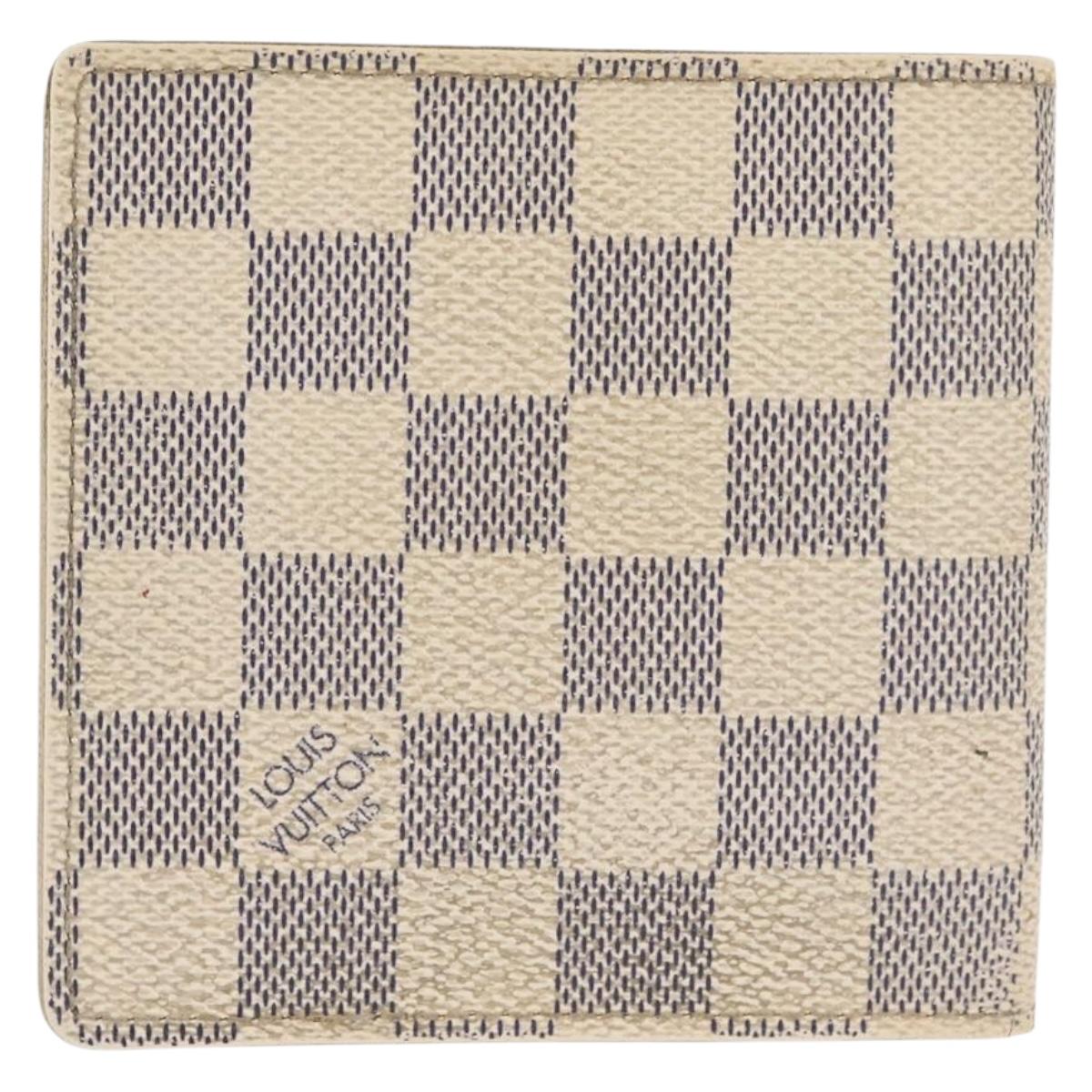 LOUIS VUITTON Damier Azur Porte Feuille Marco Bifold Wallet N60018 Auth 144844