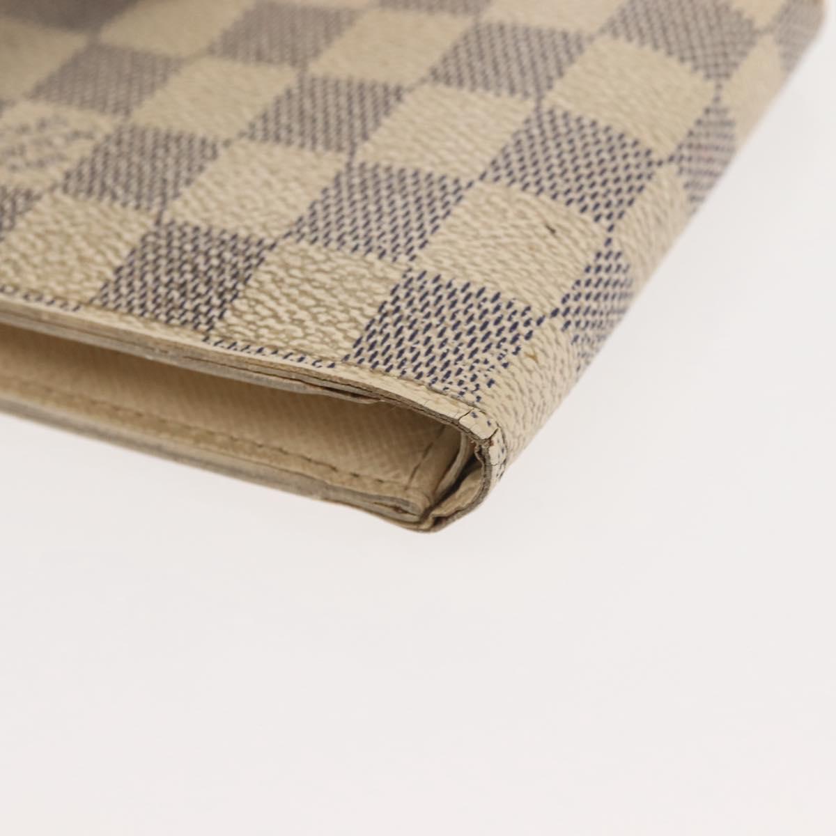 LOUIS VUITTON Damier Azur Porte Feuille Marco Bifold Wallet N60018 Auth 144844