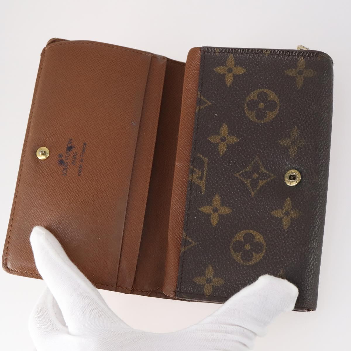 LOUIS VUITTON Monogram Damier Wallet 4Set LV Auth 144845