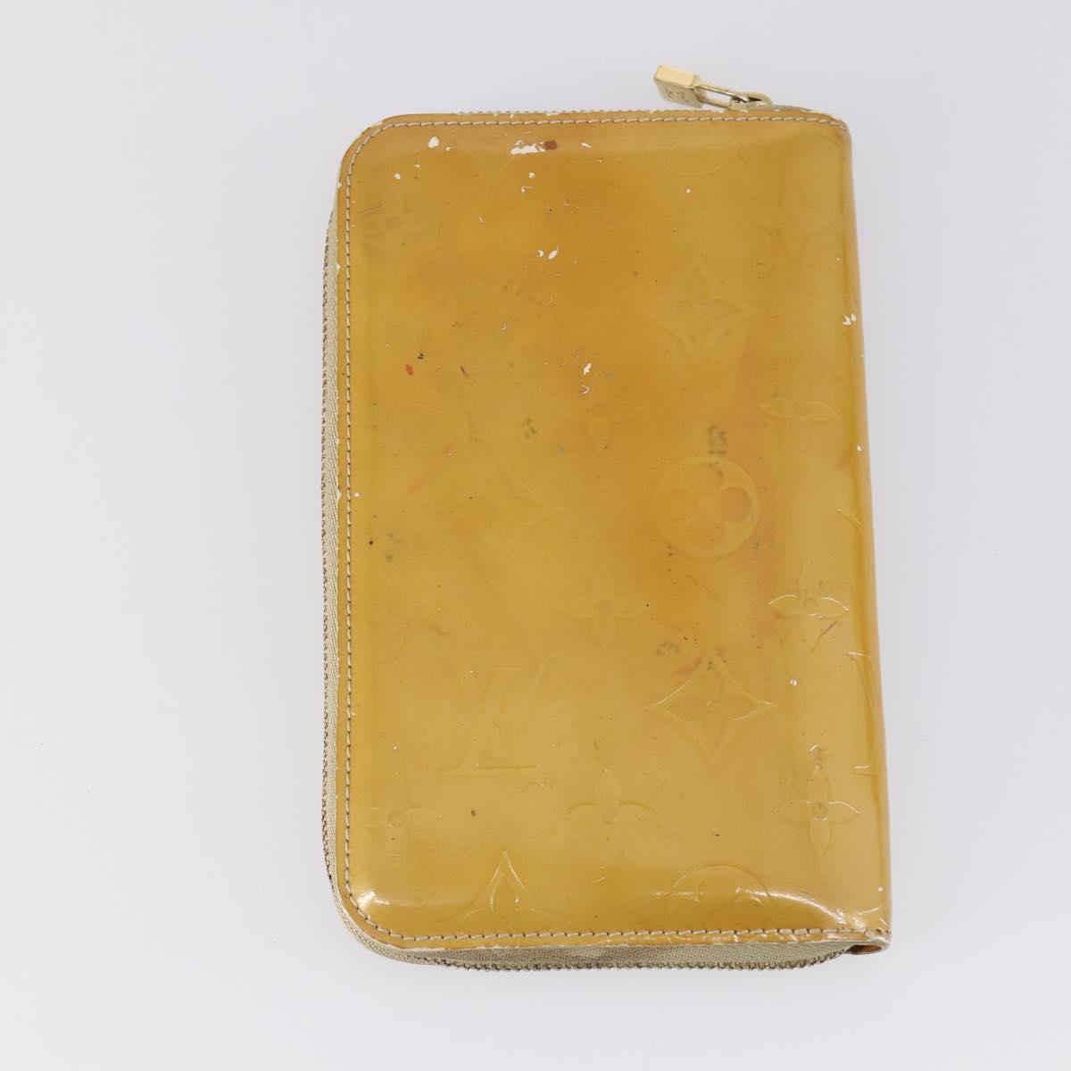 LOUIS VUITTON Monogram Vernis Mat Wallet 3Set Red Beige black LV Auth 144846