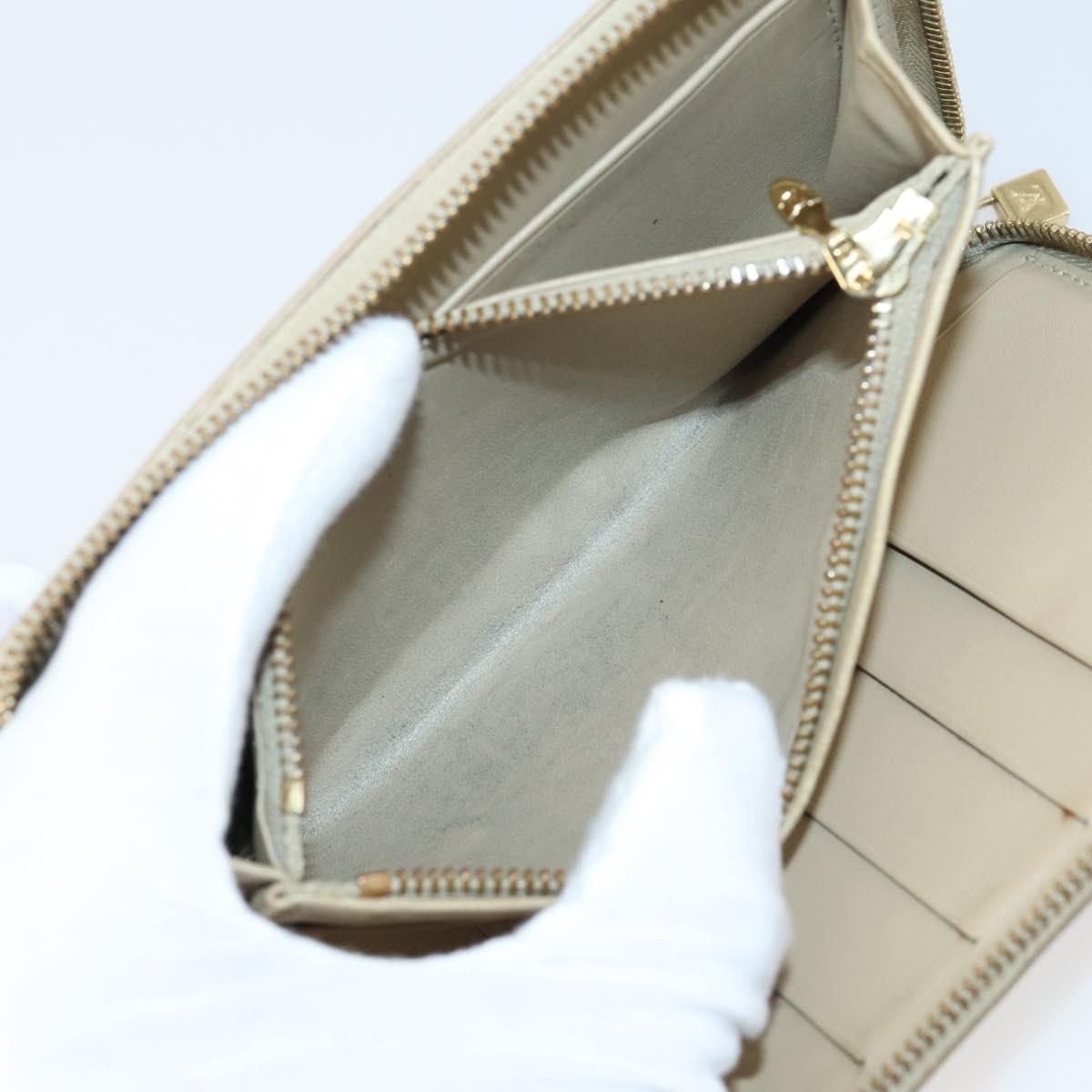 LOUIS VUITTON Monogram Vernis Mat Wallet 3Set Red Beige black LV Auth 144846