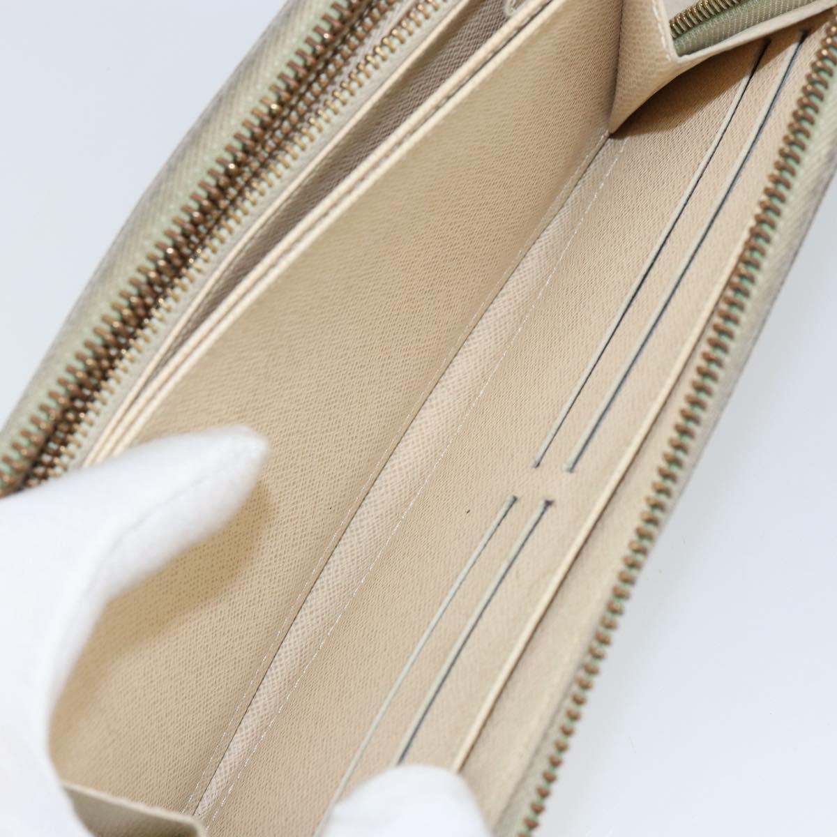 LOUIS VUITTON Damier Azur Zippy Wallet Long Wallet N60019 LV Auth 144850