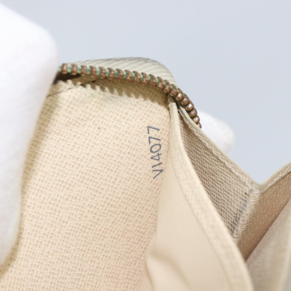 LOUIS VUITTON Damier Azur Zippy Wallet Long Wallet N60019 LV Auth 144850