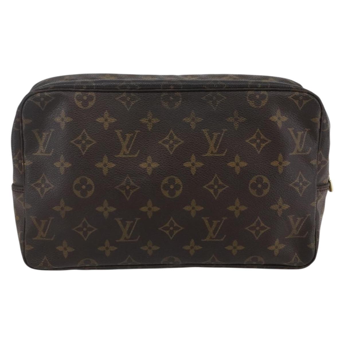 LOUIS VUITTON Monogram Trousse Toilette 28 Clutch Bag M47522 LV Auth 144862