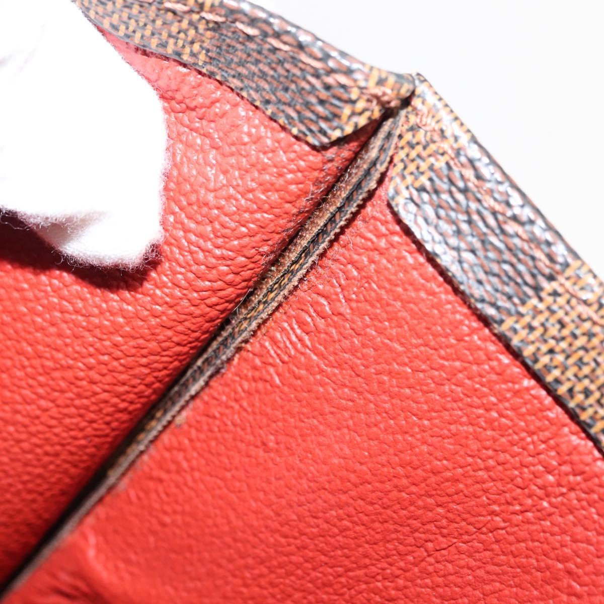 LOUIS VUITTON Damier Ebene Sac Plat Hand Bag N51140 LV Auth 144863