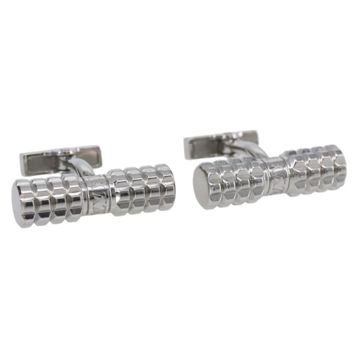 LOUIS VUITTON Bouton De Manchette Digit Cuff Case Metal M66358 LV Auth 144889