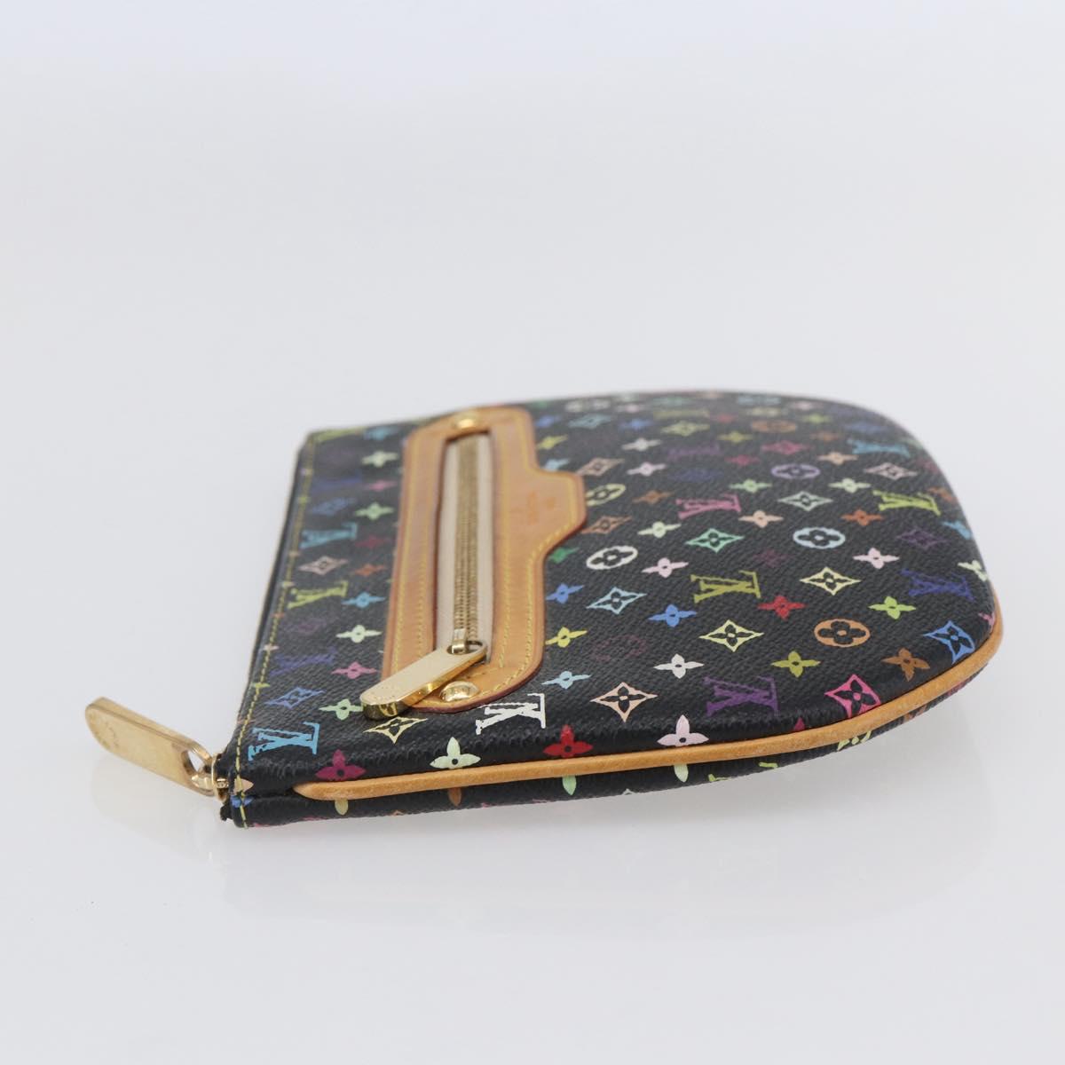 LOUIS VUITTON Monogram Multicolor Pochette GM Pouch Black M60027 LV Auth 144890V