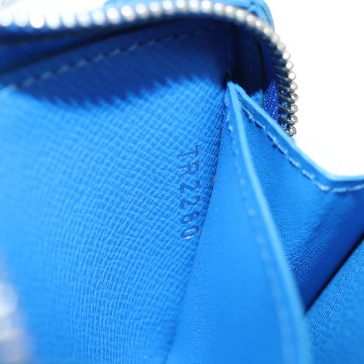 LOUIS VUITTON Clouds Soft Trunk Wallet Blue M45440 LV Auth 144891M