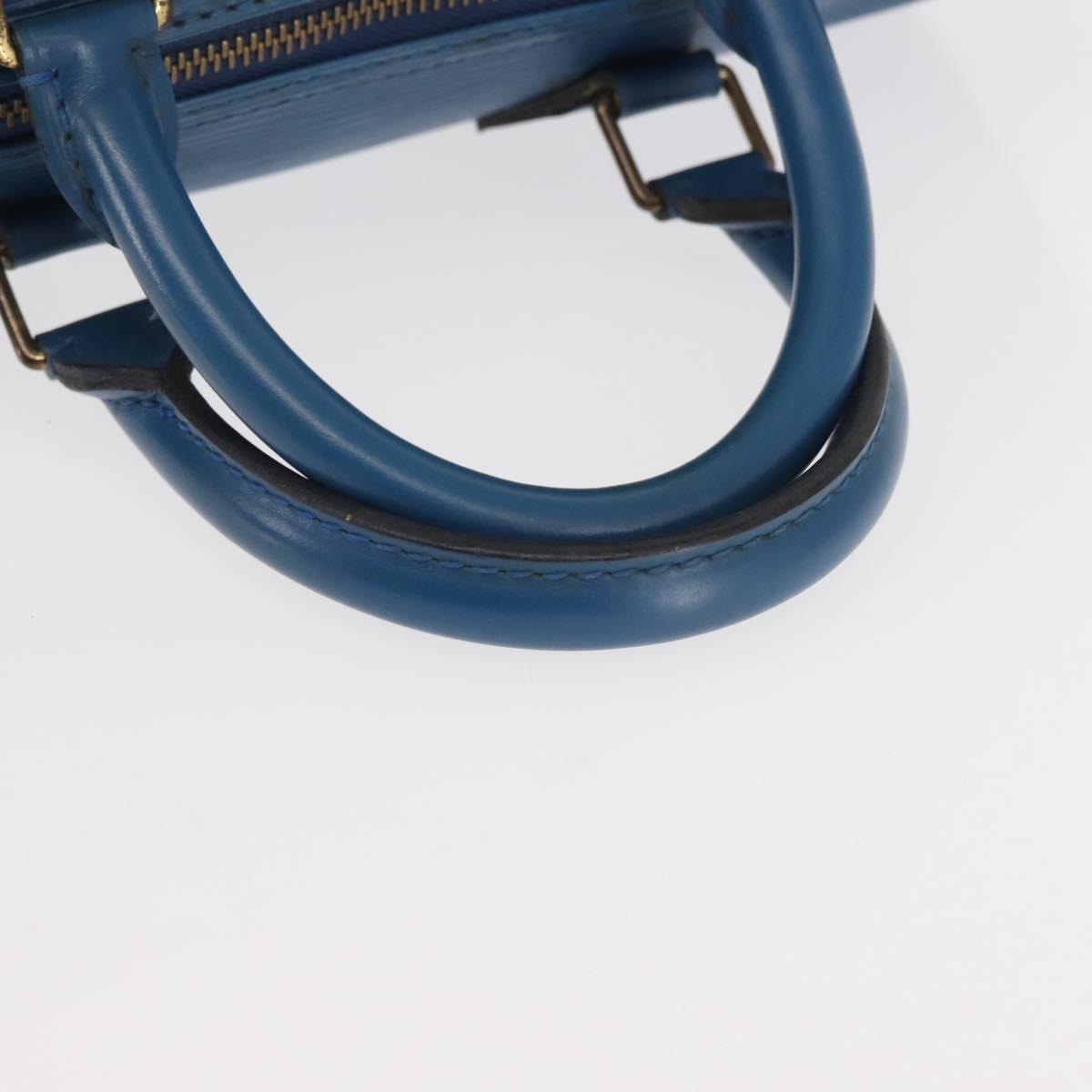 LOUIS VUITTON Epi Speedy 25 Hand Bag Toledo Blue M43015 LV Auth 144907