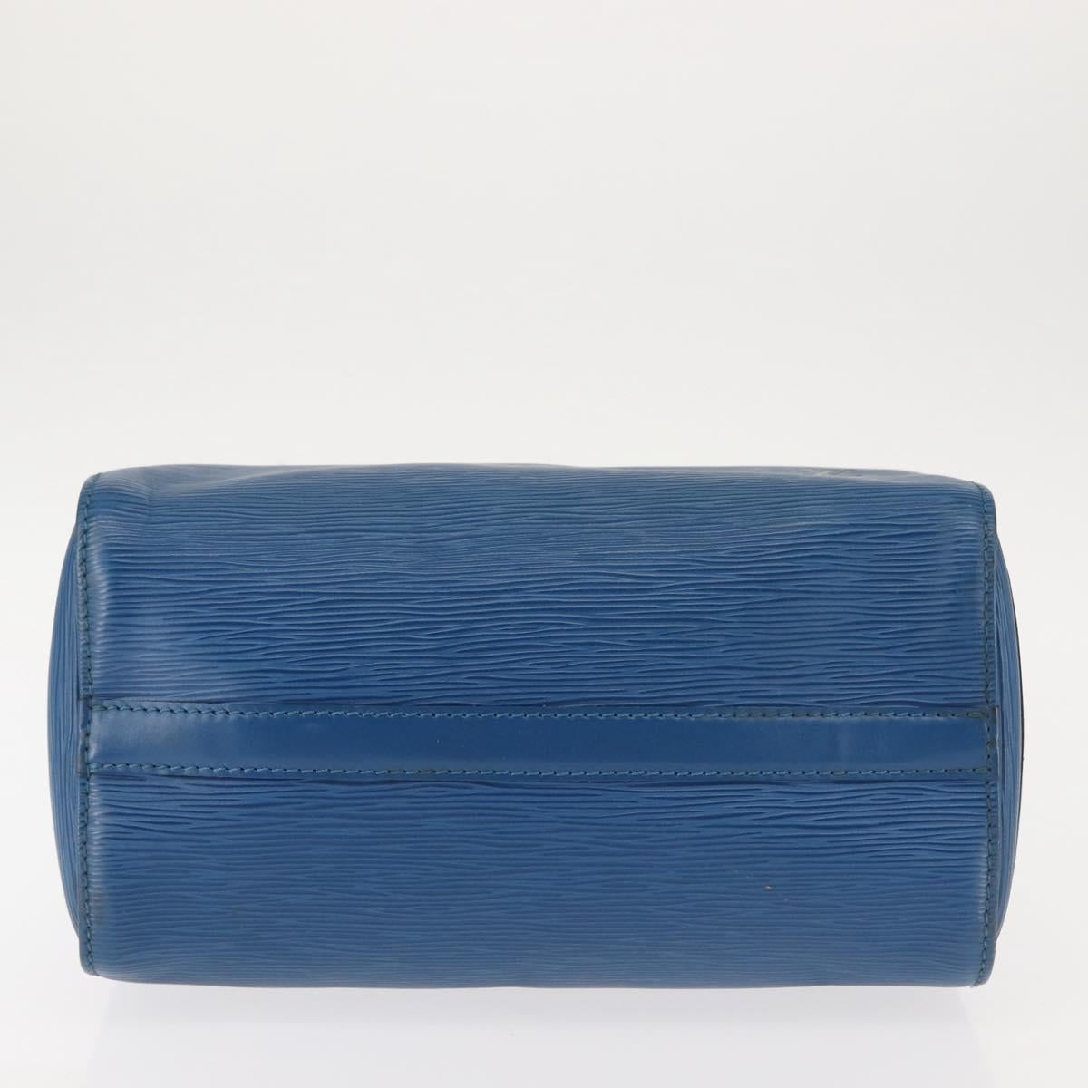 LOUIS VUITTON Epi Speedy 25 Hand Bag Toledo Blue M43015 LV Auth 144907