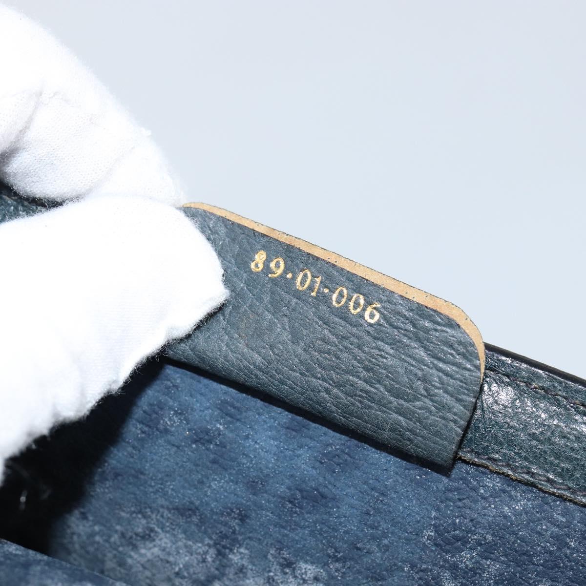 GUCCI GG Supreme Sherry Line Clutch Bag PVC Navy Red 89 01 006 Auth 144919