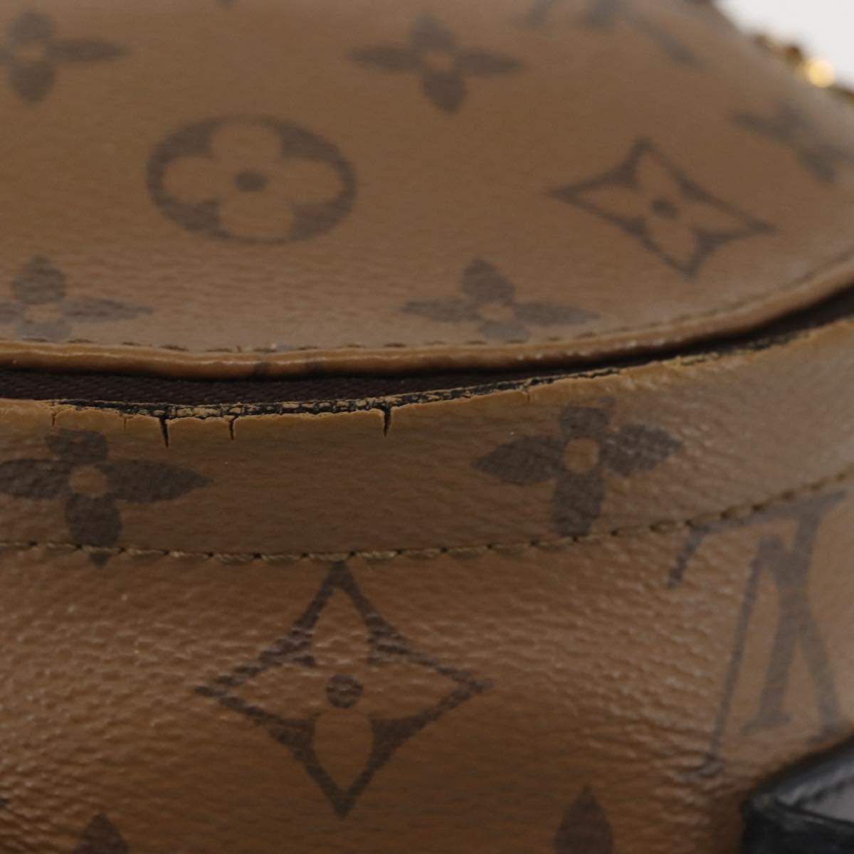 LOUIS VUITTON Monogram Reverse Palm Springs MINI Backpack M44872 LV Auth 144928