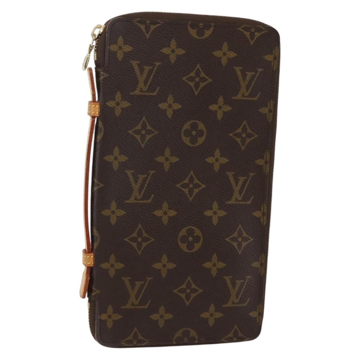 LOUIS VUITTON Monogram Organizer De Voyage Travel Case M60120 LV Auth 144931