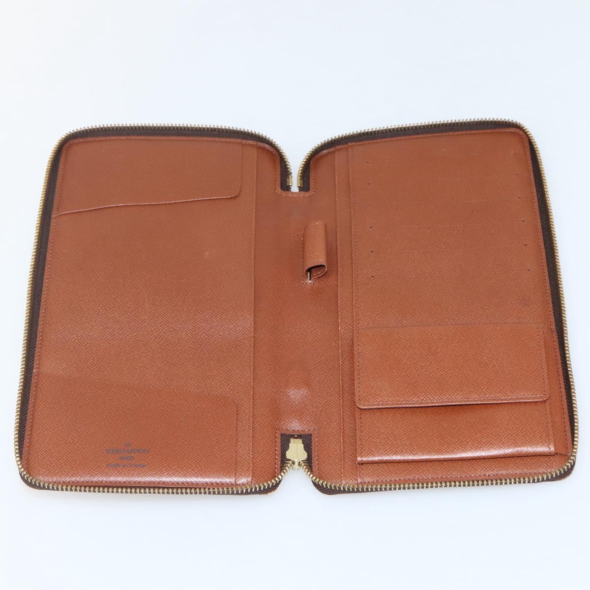 LOUIS VUITTON Monogram Organizer De Voyage Travel Case M60120 LV Auth 144931