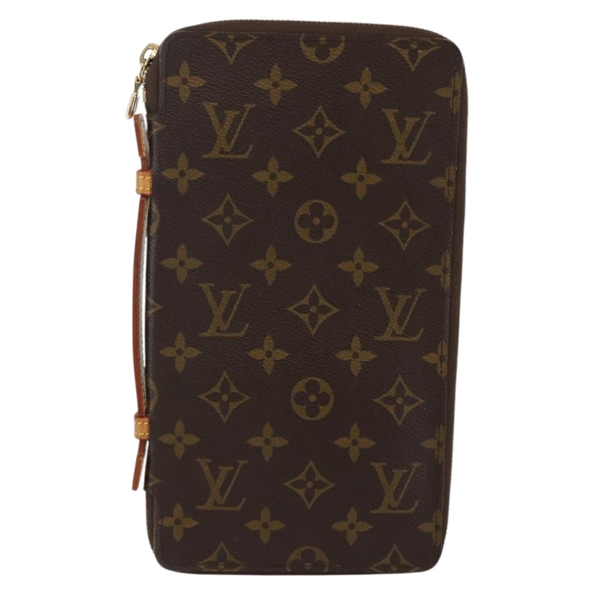 LOUIS VUITTON Monogram Organizer De Voyage Travel Case M60120 LV Auth 144931