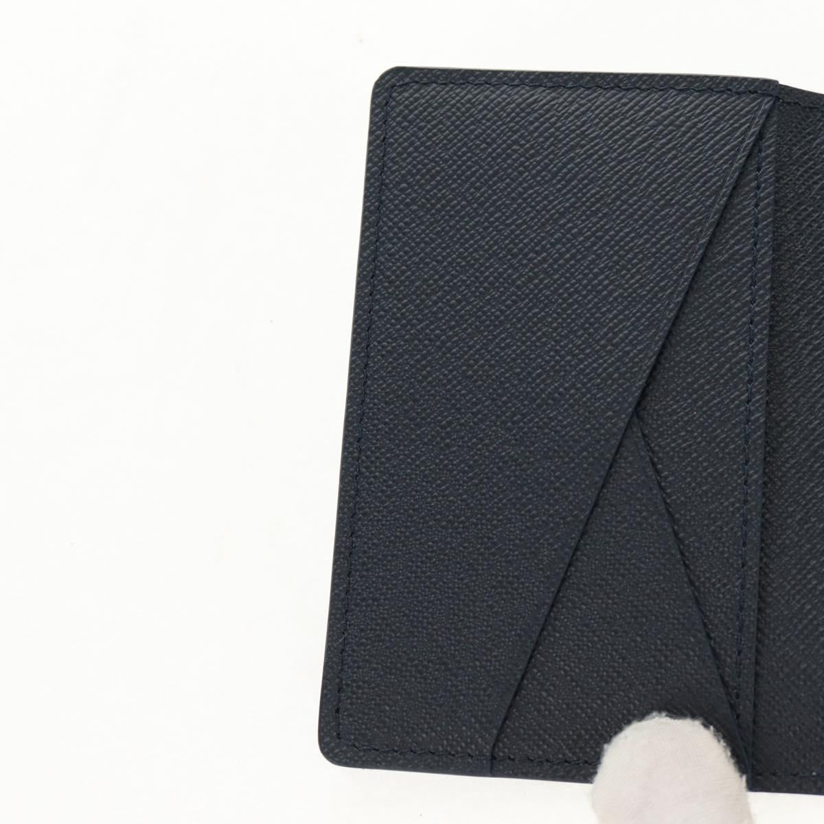 LOUIS VUITTON Heritage Organizer De Poch Card Case Blue M14688 LV Auth 144932M