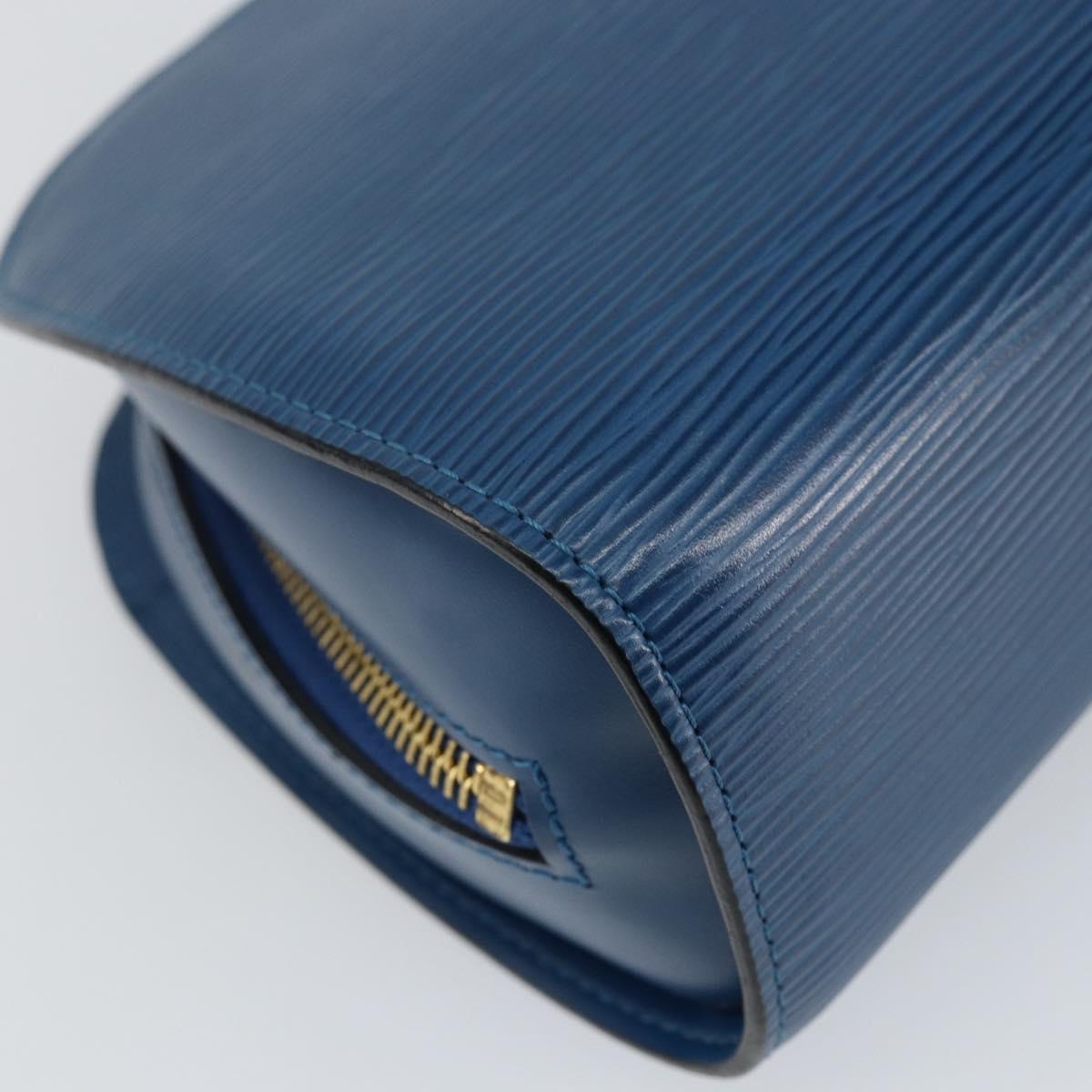 LOUIS VUITTON Epi Dauphine GM Pouch Blue M48435 LV Auth 144943