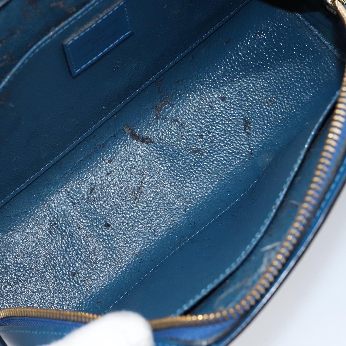 LOUIS VUITTON Epi Dauphine GM Pouch Blue M48435 LV Auth 144943