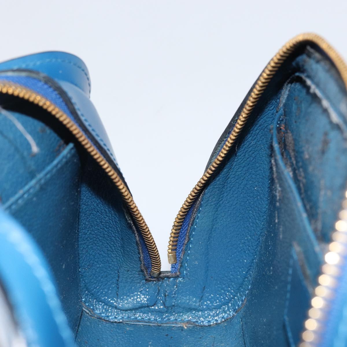 LOUIS VUITTON Epi Dauphine GM Pouch Blue M48435 LV Auth 144943