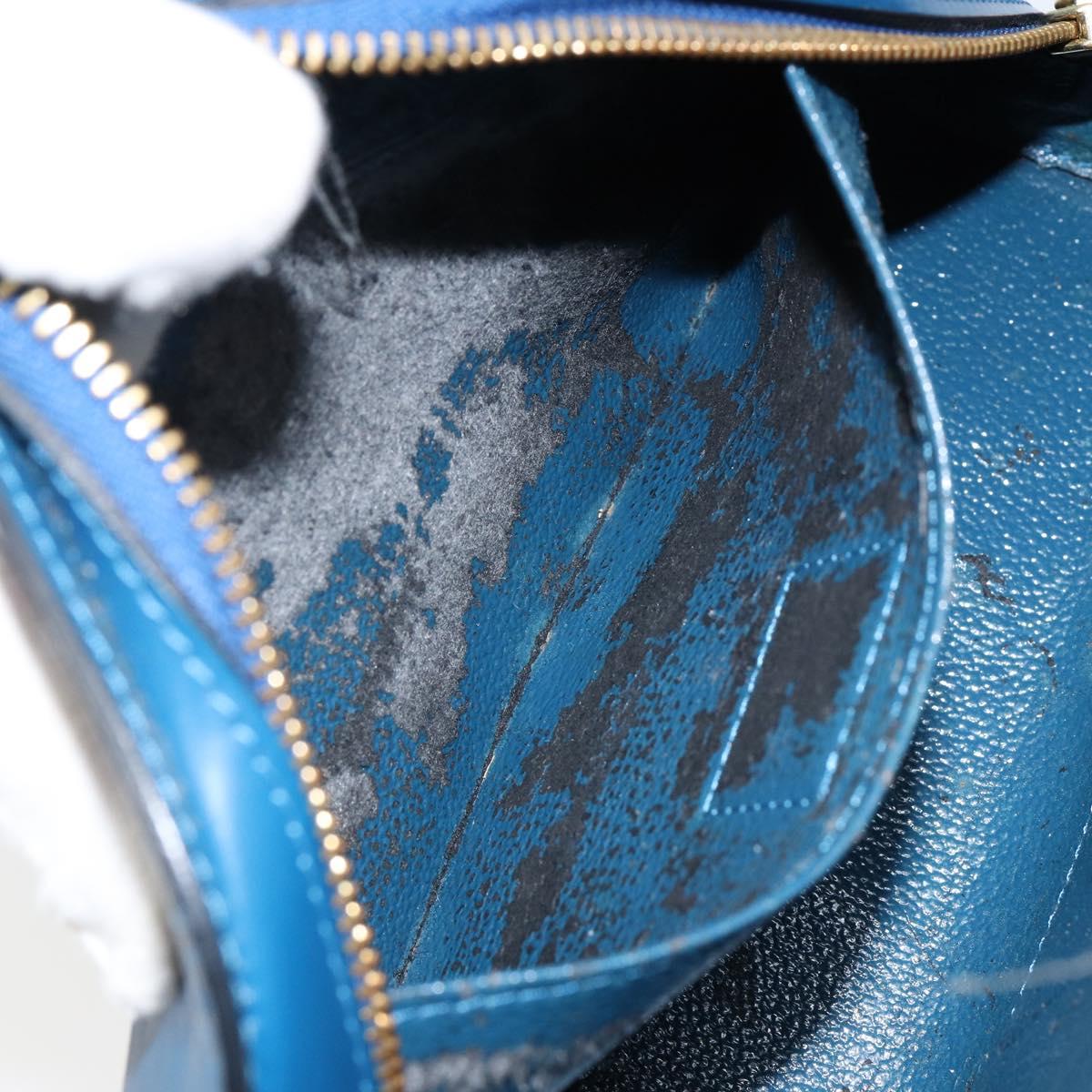 LOUIS VUITTON Epi Dauphine GM Pouch Blue M48435 LV Auth 144943