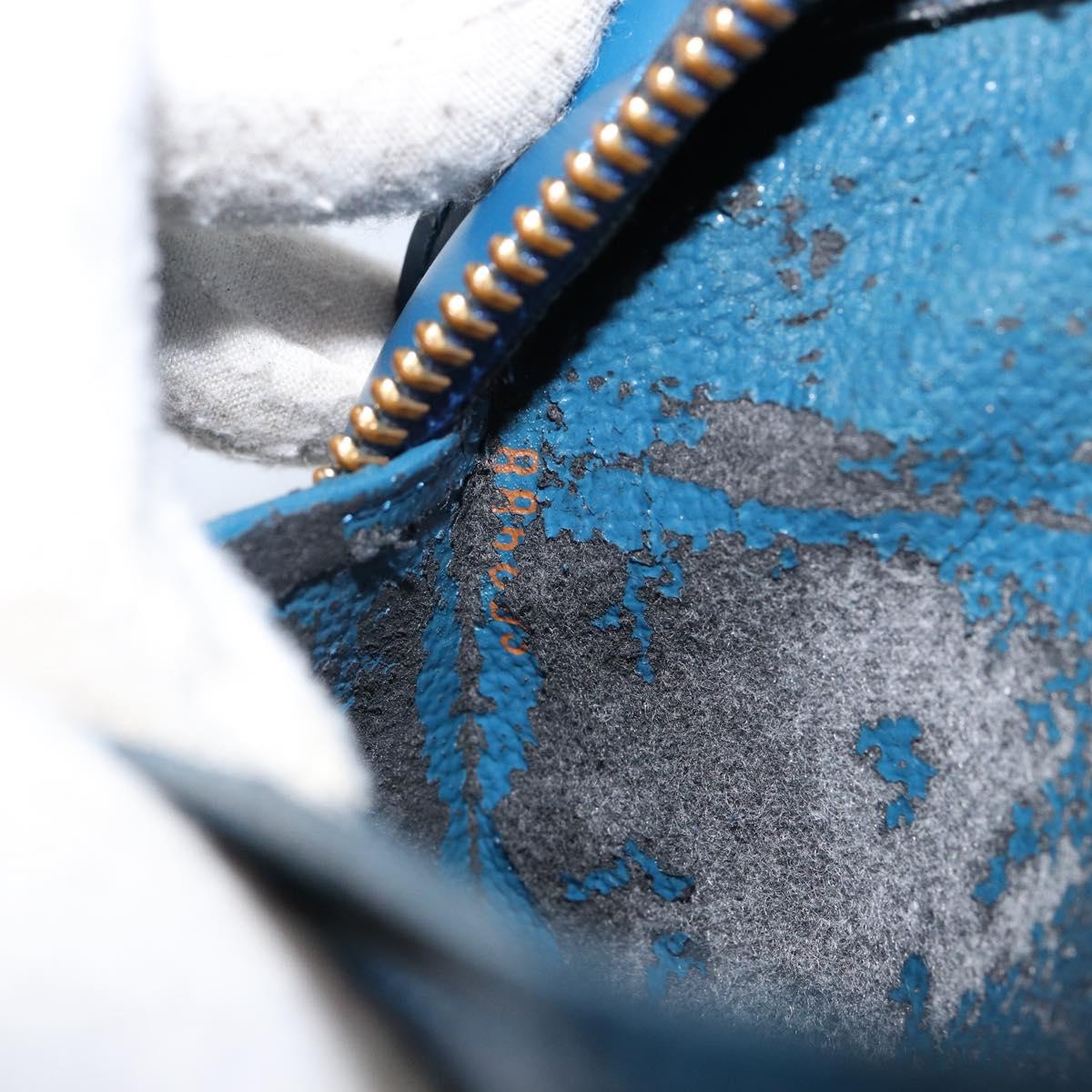 LOUIS VUITTON Epi Dauphine GM Pouch Blue M48435 LV Auth 144943