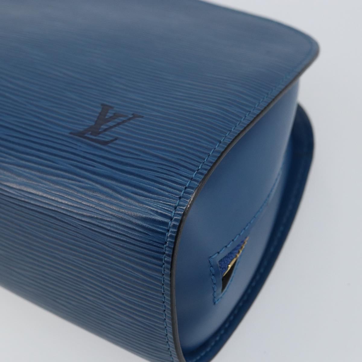 LOUIS VUITTON Epi Dauphine GM Pouch Blue M48435 LV Auth 144943