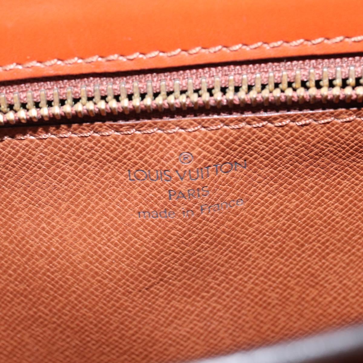 LOUIS VUITTON Epi Angian Clutch Bag Brown M52113 LV Auth 144944