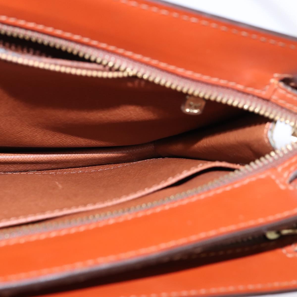 LOUIS VUITTON Epi Angian Clutch Bag Brown M52113 LV Auth 144944