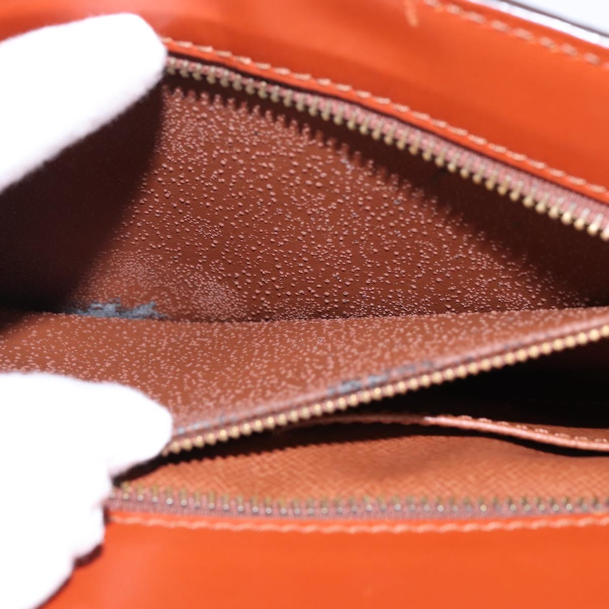 LOUIS VUITTON Epi Angian Clutch Bag Brown M52113 LV Auth 144944