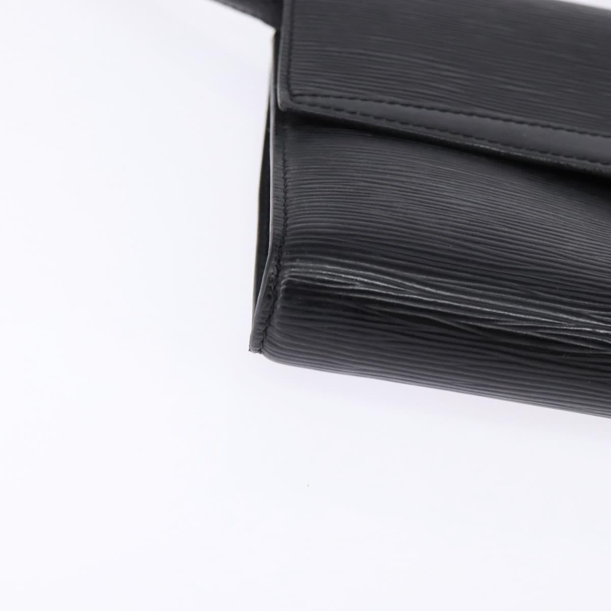 LOUIS VUITTON Epi Pochette Arche Shoulder Bag Black Noir M52572 LV Auth 144945