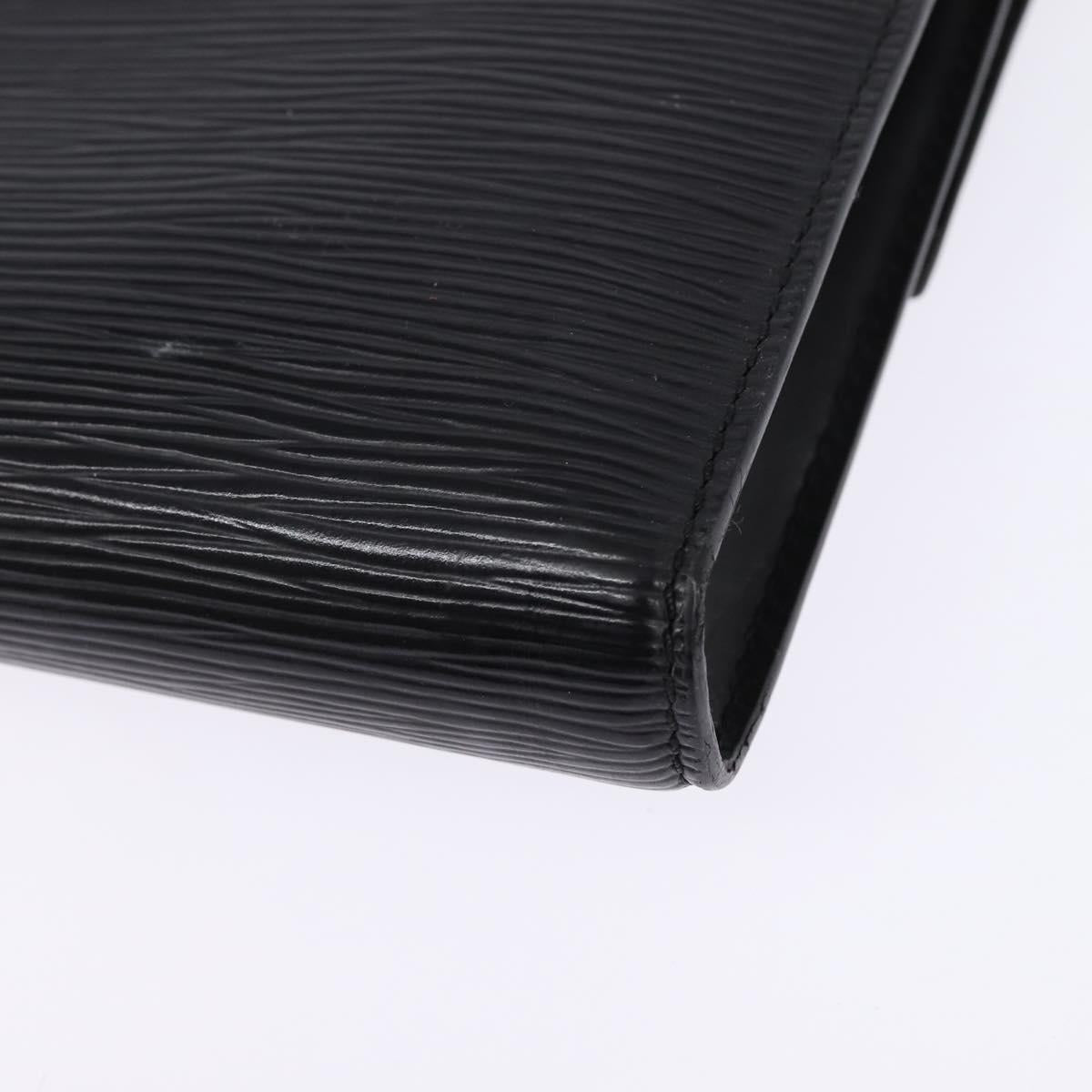 LOUIS VUITTON Epi Pochette Arche Shoulder Bag Black Noir M52572 LV Auth 144945