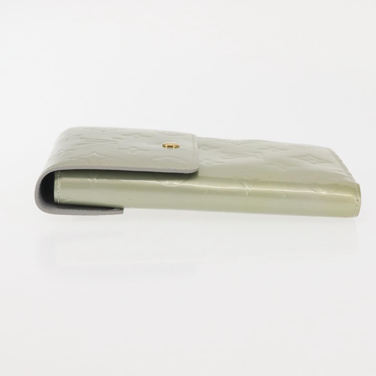 LOUIS VUITTON Monogram Vernis Walker Wallet Gris M91031 LV Auth 144946