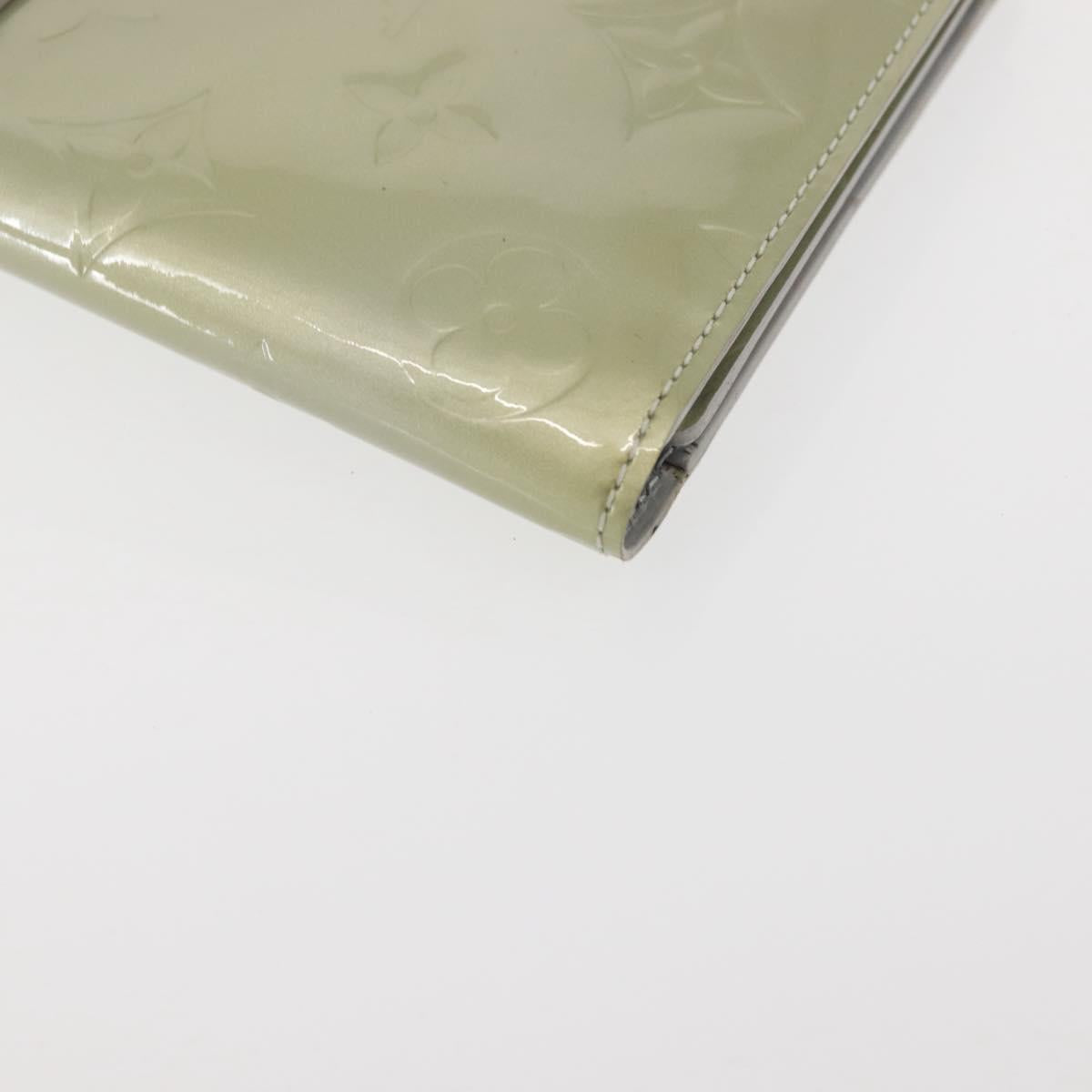 LOUIS VUITTON Monogram Vernis Walker Wallet Gris M91031 LV Auth 144946