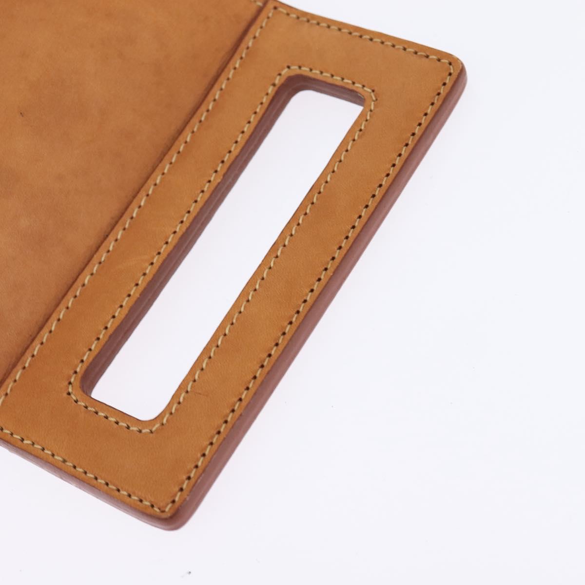 CELINE C Macadam Canvas Shoulder Bag Suede Black Silver Auth 144950