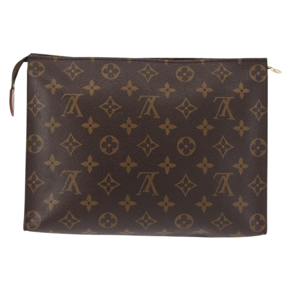 LOUIS VUITTON Monogram Poche Toilette 26 Pouch M47542 LV Auth 144952