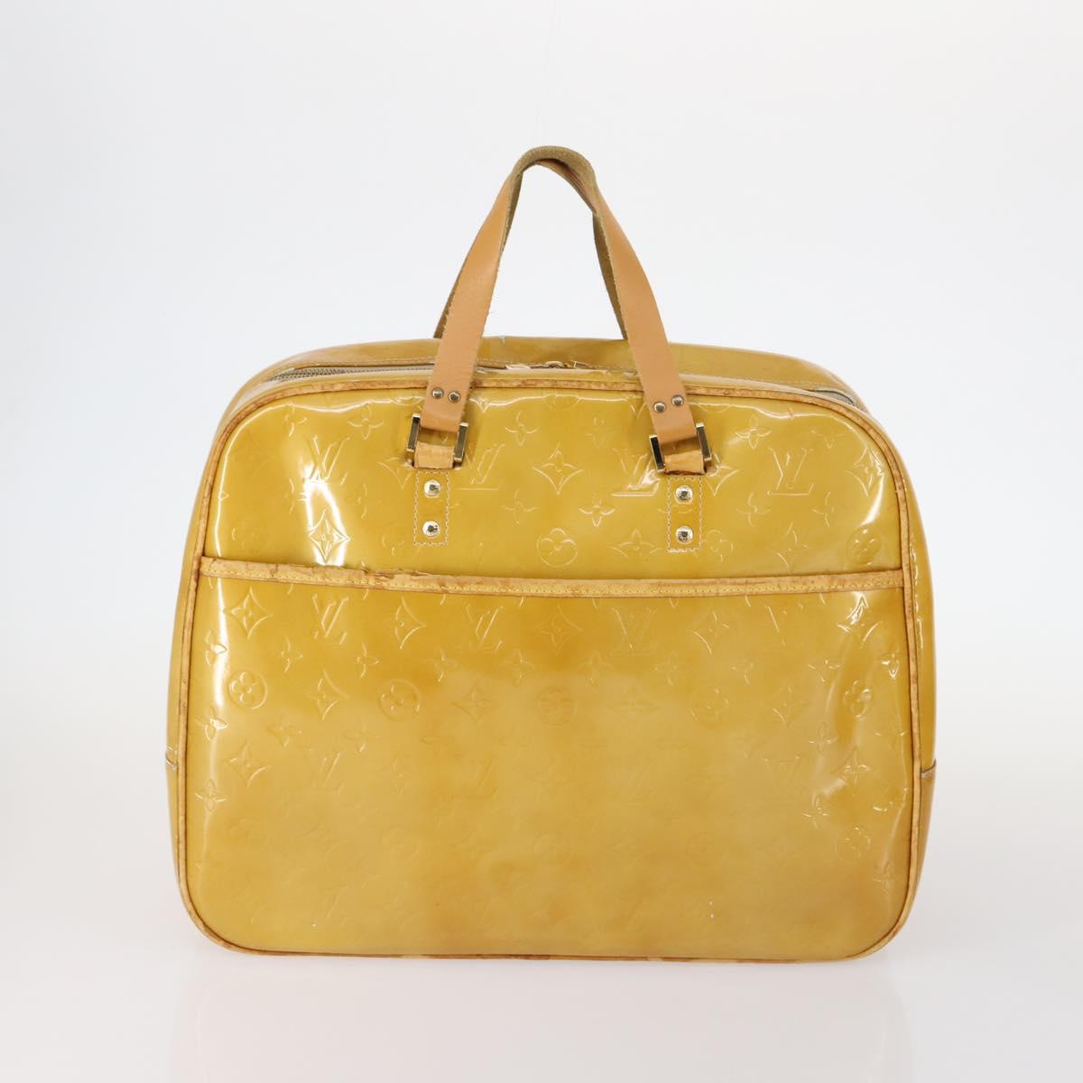 LOUIS VUITTON Monogram Vernis Tote Bag 2Set Beige LV Auth 144959