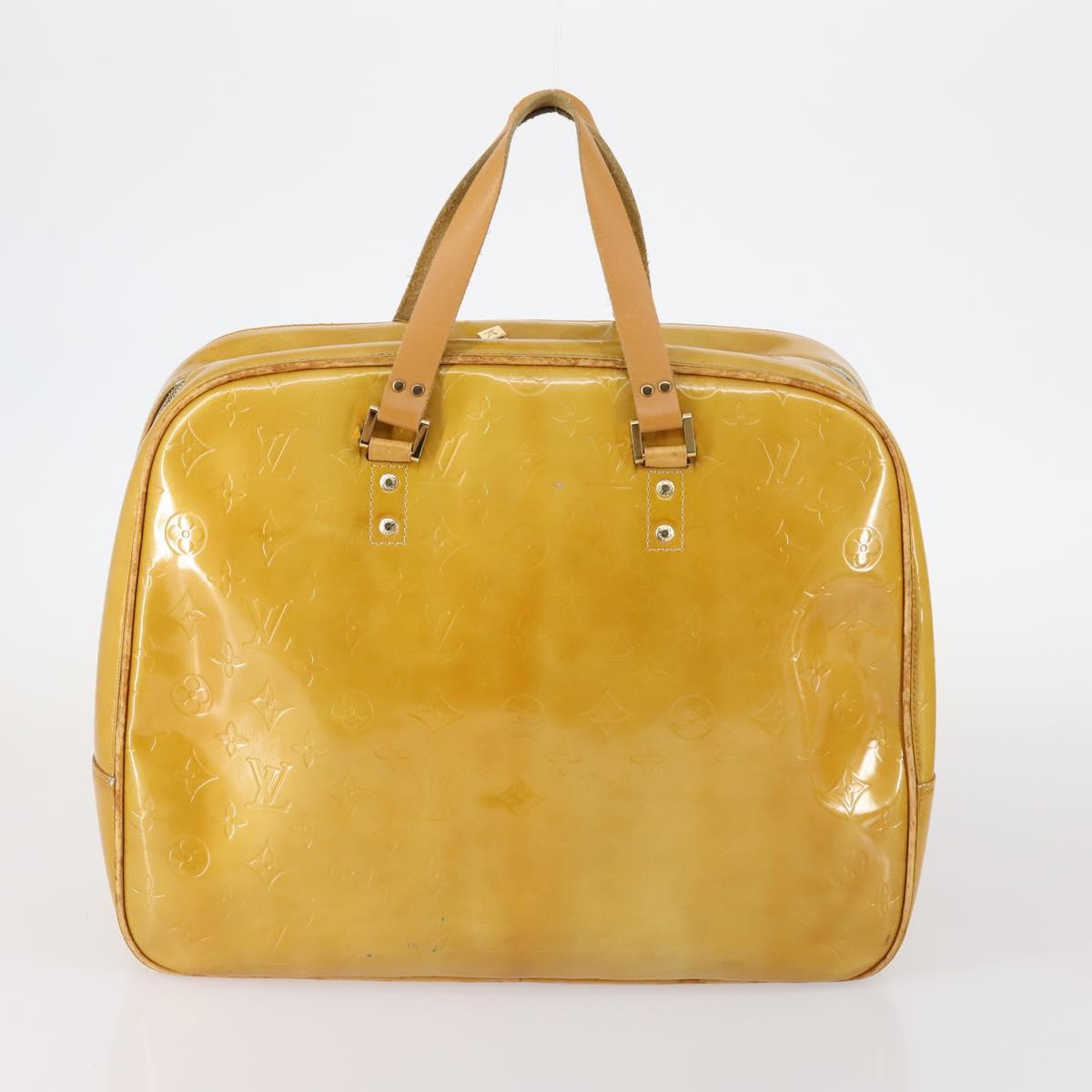 LOUIS VUITTON Monogram Vernis Tote Bag 2Set Beige LV Auth 144959