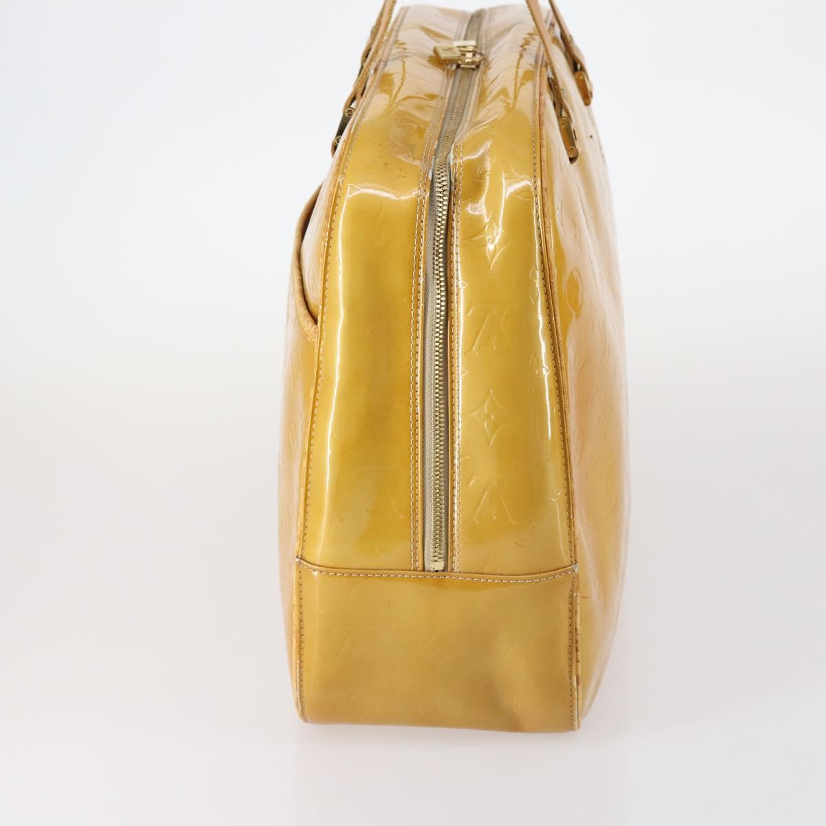 LOUIS VUITTON Monogram Vernis Tote Bag 2Set Beige LV Auth 144959