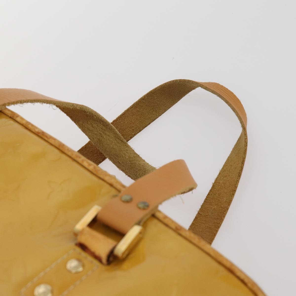 LOUIS VUITTON Monogram Vernis Tote Bag 2Set Beige LV Auth 144959