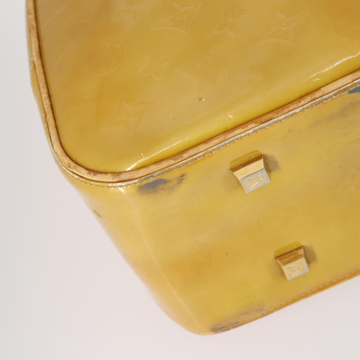 LOUIS VUITTON Monogram Vernis Tote Bag 2Set Beige LV Auth 144959