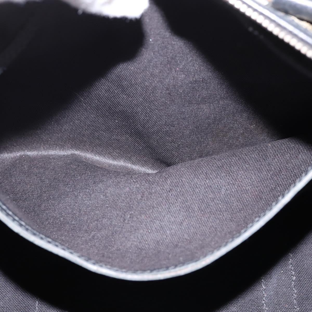 GUCCI GG Crystal Boston Bag Coated Canvas 2way Navy Gold 203696 Auth 144972