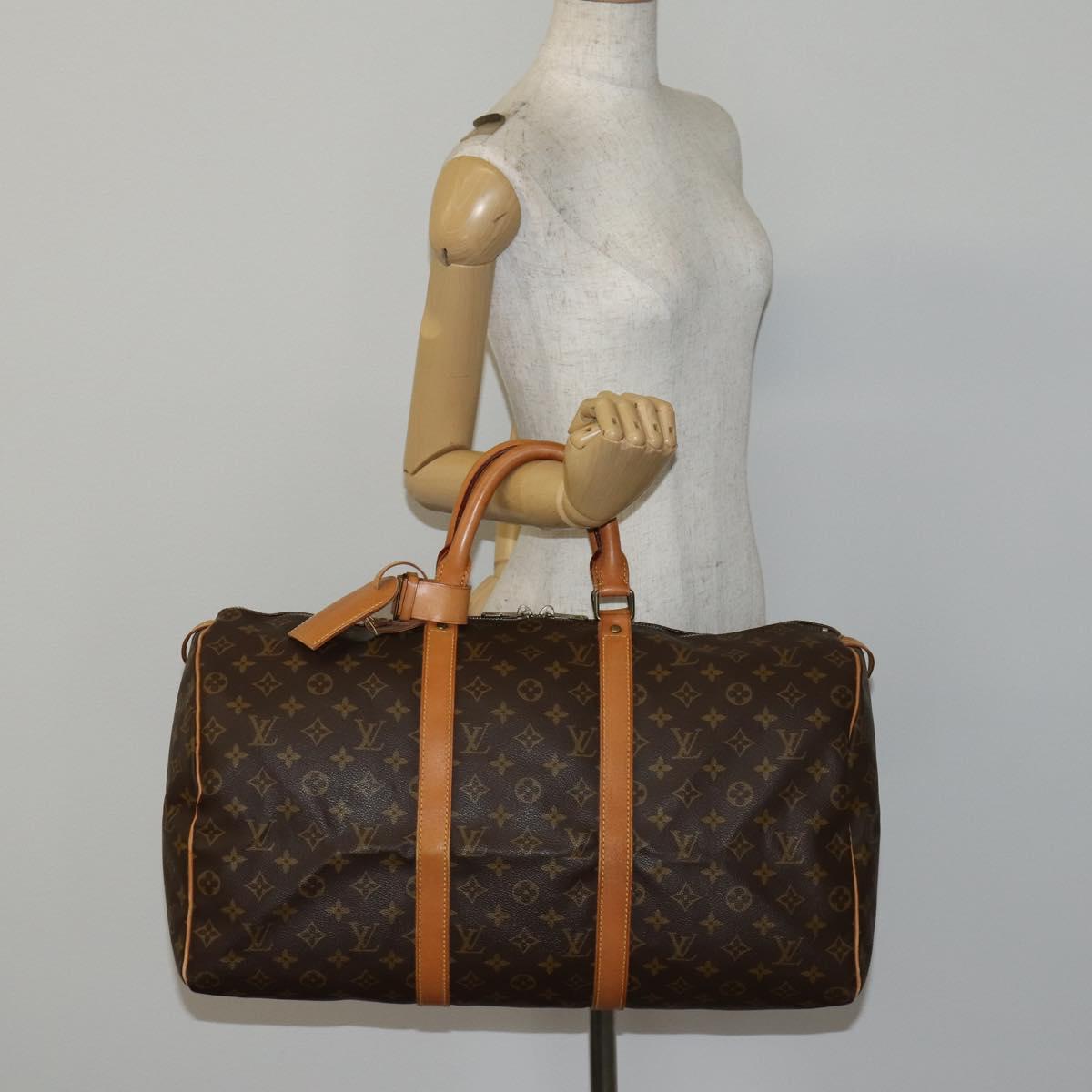 LOUIS VUITTON Monogram Keepall 50 Boston Bag M41426 LV Auth 144983