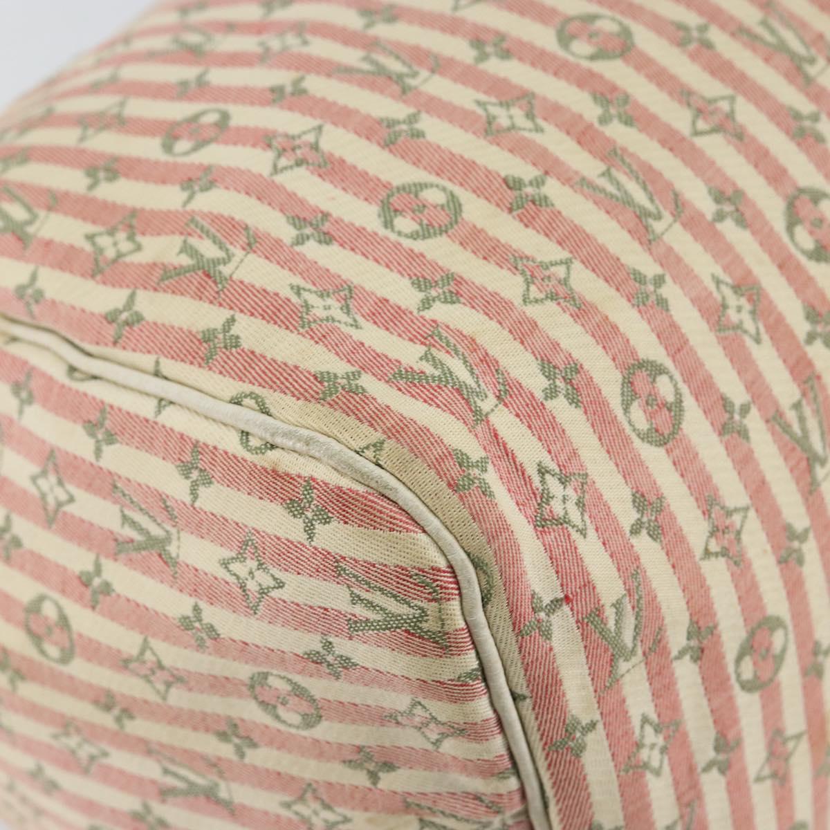 LOUIS VUITTON Monogram Mini Lin Croisette Speedy 30 Bag Pink M95501 Auth 144993