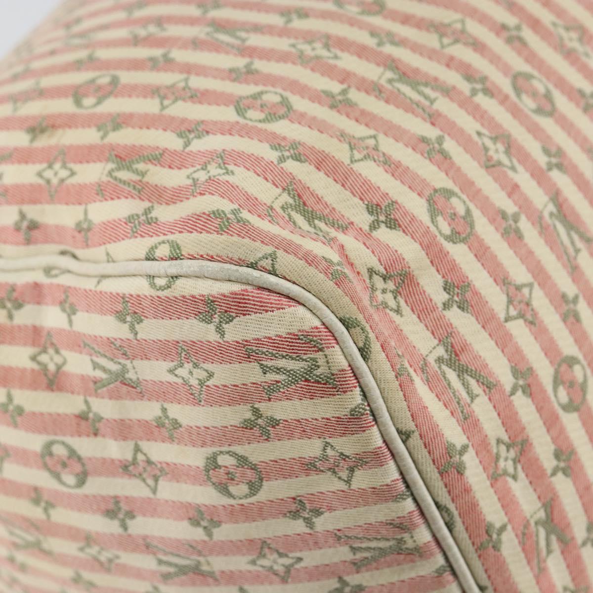 LOUIS VUITTON Monogram Mini Lin Croisette Speedy 30 Bag Pink M95501 Auth 144993