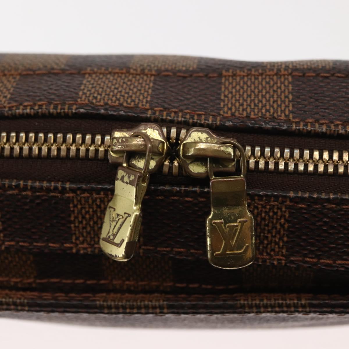 LOUIS VUITTON Damier Ebene Geronimos Shoulder Bag N51994 LV Auth 145000