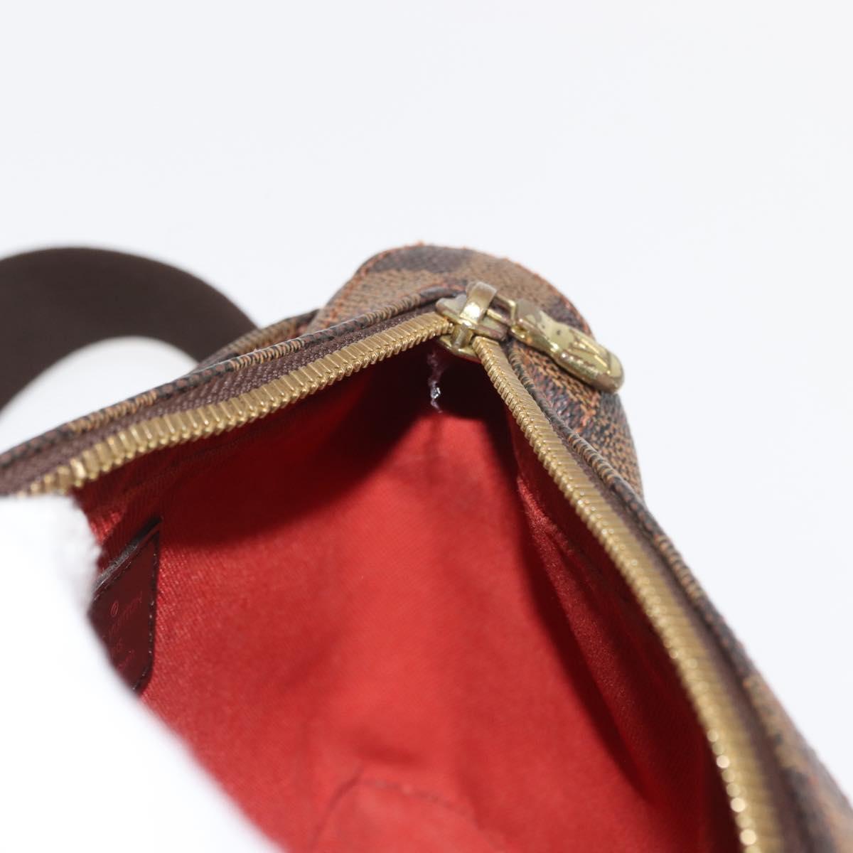 LOUIS VUITTON Damier Ebene Geronimos Shoulder Bag N51994 LV Auth 145000