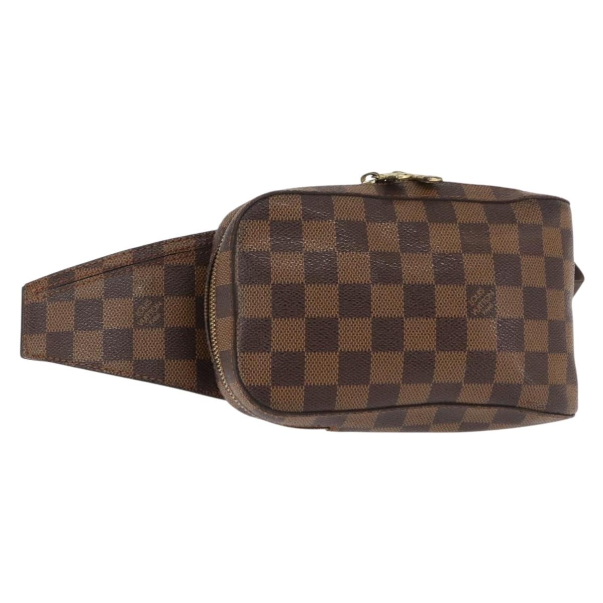 LOUIS VUITTON Damier Ebene Geronimos Shoulder Bag N51994 LV Auth 145000