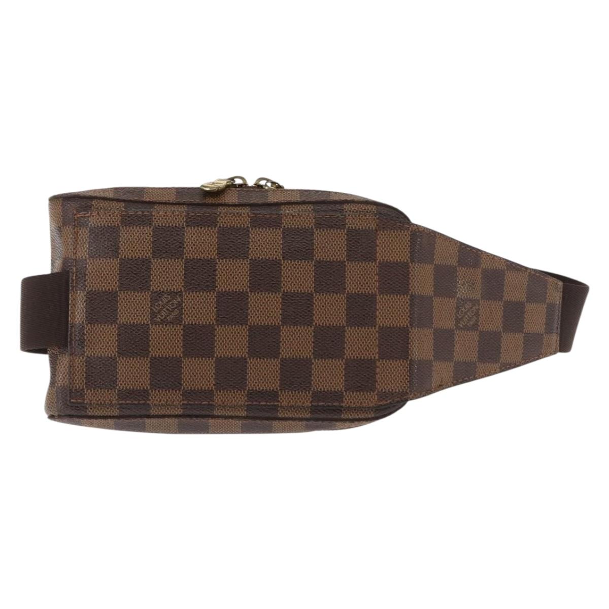 LOUIS VUITTON Damier Ebene Geronimos Shoulder Bag N51994 LV Auth 145000
