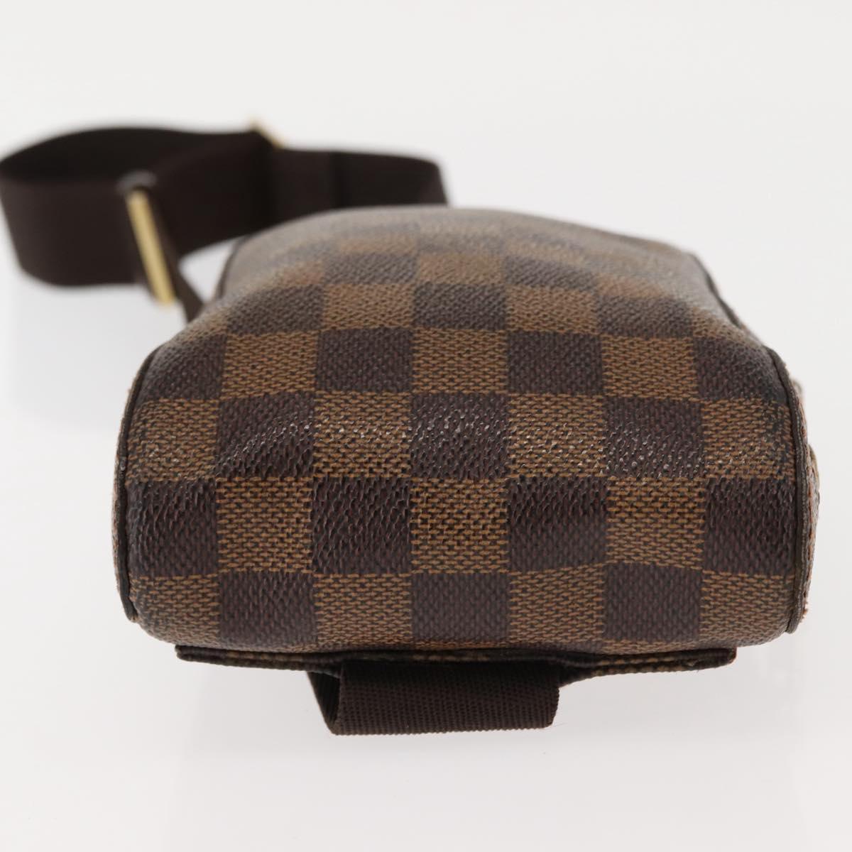 LOUIS VUITTON Damier Ebene Geronimos Shoulder Bag N51994 LV Auth 145000